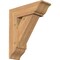 Ekena Millwork Traditional Traditional Smooth Bracket w/ Offset Brace, Western Red Cedar, 7 1/2"W x 22"D x 26"H BKT0806X22X26TRA01SWR - alternate 1